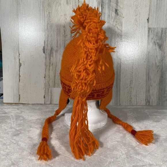 Nepal Wool Colorful Mohawk Beanie Trapper Fleece Lined Ski Ear Flap Snowboarding - Picture 5 of 6